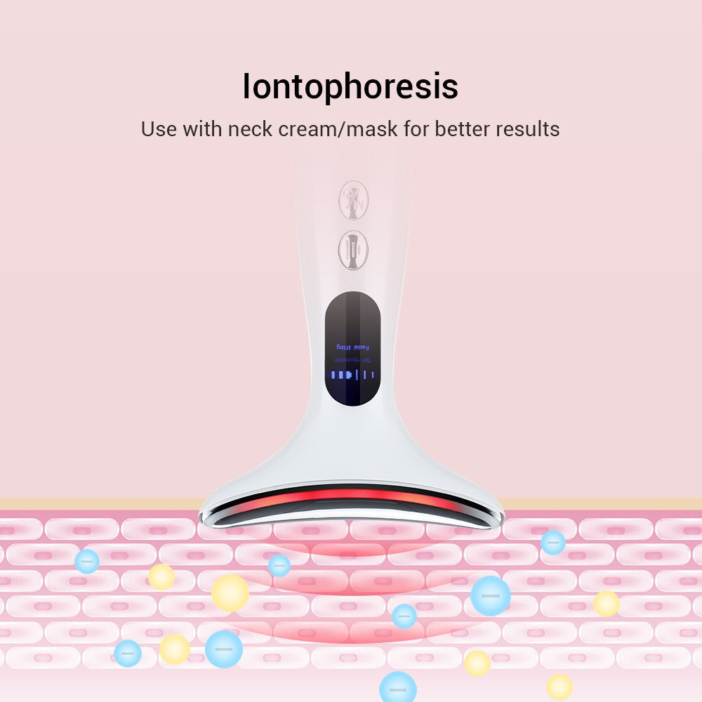 Color light microcurrent constant temperature neck beauty instrument neck and facial beauty instrument