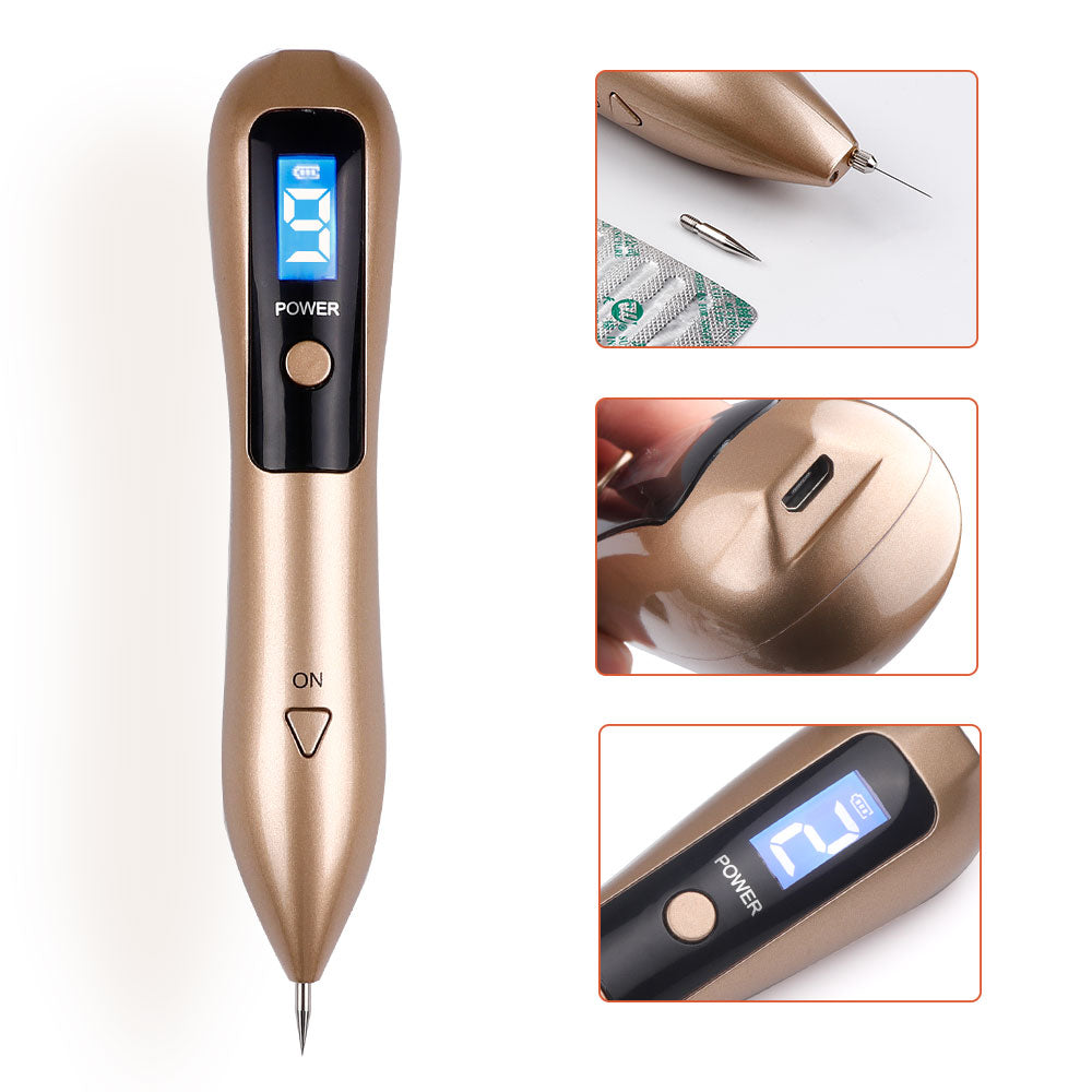 9 Level LCD Face Skin Dark Spot Remover Mole Tattoo Removal Laser Plasma Pen Machine Facial Freckle Tag Wart Removal Beauty Care