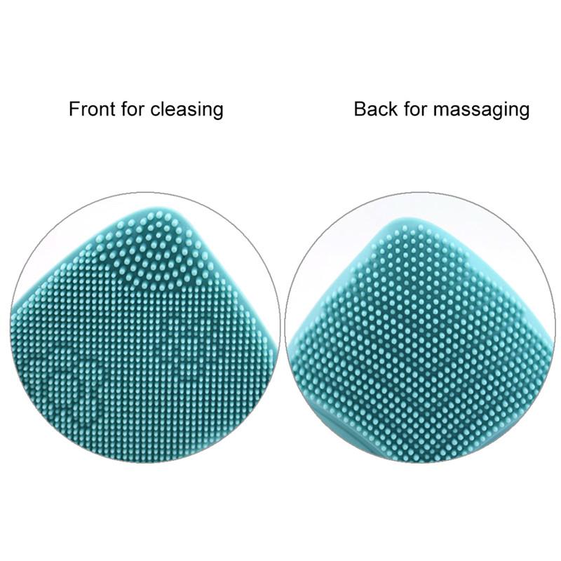 Makeup Deep Pores Cleaning Electric Waterpoof Silicone Sonic Vibration Facial Wash Brush Cleaner Cleanser Beauty Massager