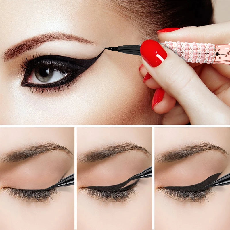 Fast Quick Dry Queen Luxury Eyeliner Soft Smooth Eye Liner Waterproof Eyeliner Cosmetics Black Eyeliner Pen Eyes Makeup