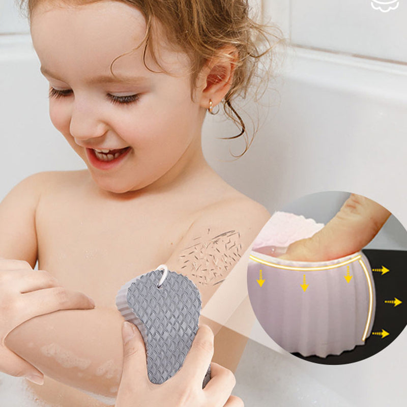 Rubbing Mud Sponge Fish Scale Pattern 3D Sponge Bath Artifact Does Not Hurt The Skin Baby Bath Sponge Bath Brush