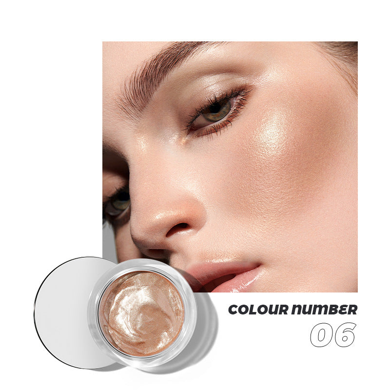 Pudaier 10-color liquid blush eyeshadow brightens lips and cheeks to contour naturally with fine glitter highlights