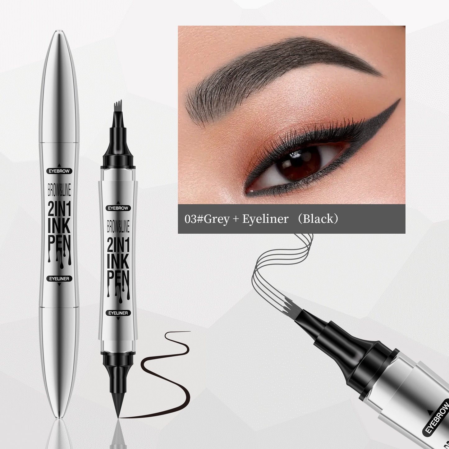 Hellokiss Eyeliner and eyebrow pencil 2 in 1