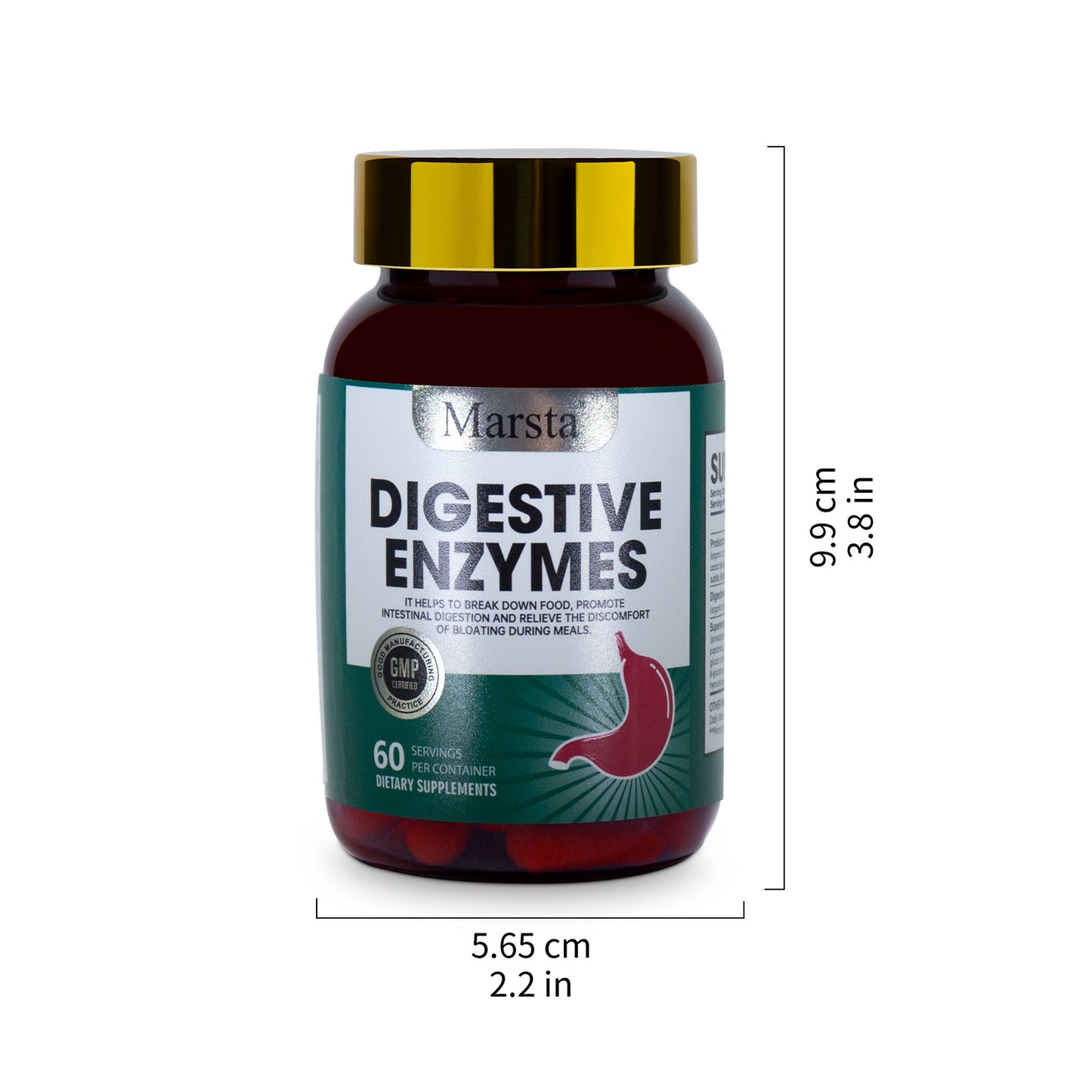 Digestive enzyme probiotic capsules