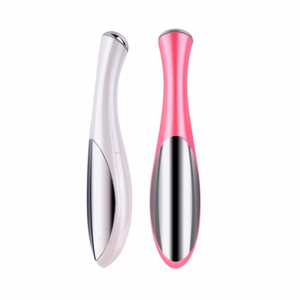 Beauty Care Mini Massage Device Pen Type Electric Eye Massager Facials Vibration Thin Face Magic Stick Anti Bag Pouch