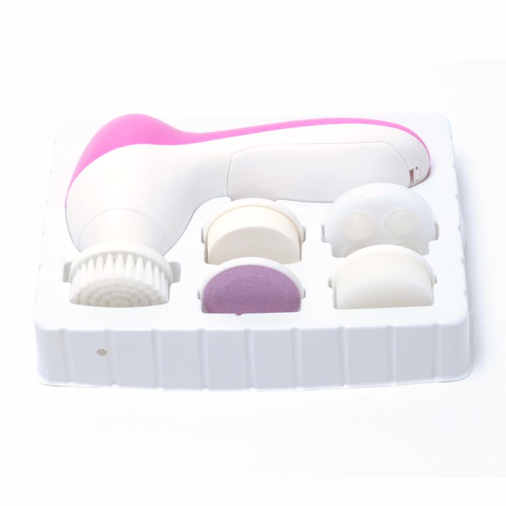 Portable Machine Body Cleaning Massage Skin Beauty Brush, Multifunctional 5-in-1 Deep-layer Electric Face Massager