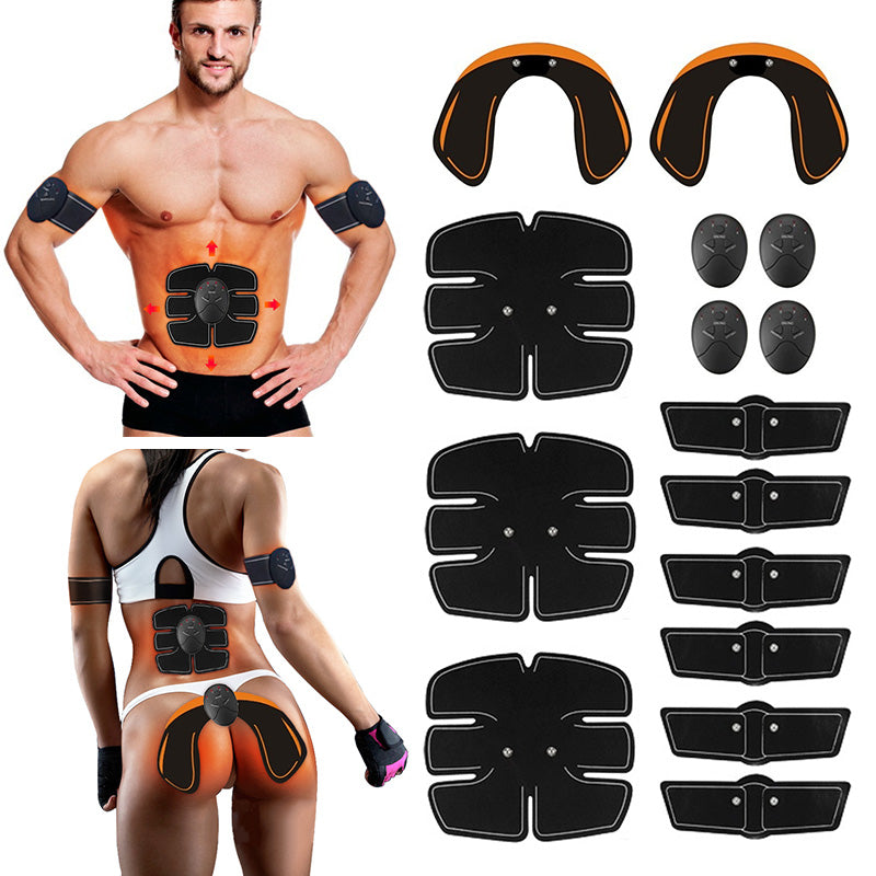 15PCS/Set EMS Muscle Abdominal Trainer Smart Wireless Muscle ABS Hip Abdominal Muscle Stimulator Massage Set Weight Loss - ultrsbeauty