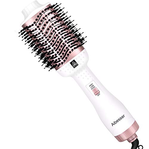 Hair Dryer Brush,One-Step Hair Dryer & Volumizer Hot Air Styler Brush,5 in 1 Multifunctional Blow Dryer Brush, Professional Negative Ion Anti-Frizz Hair Dryer Styler Brush - ultrsbeauty