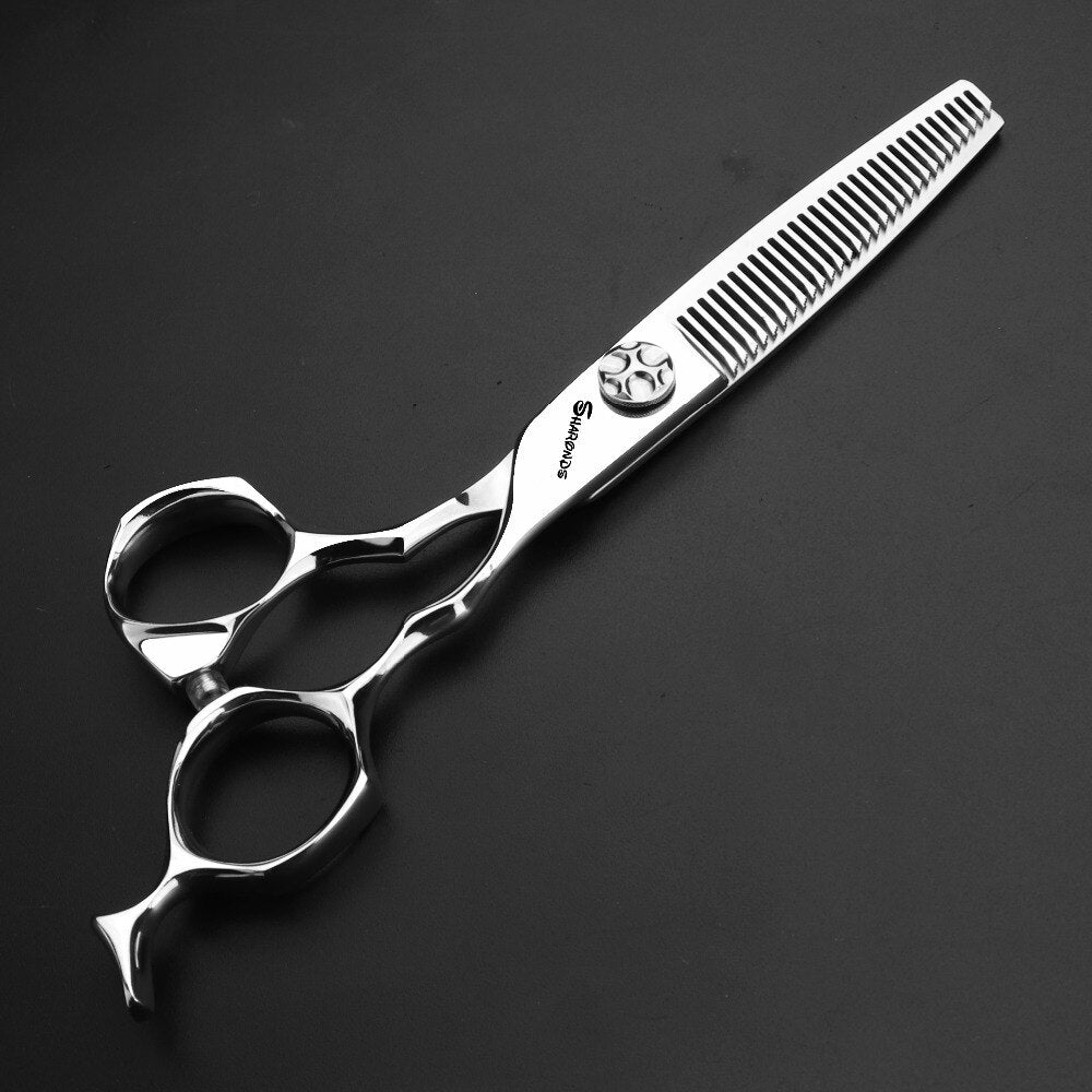 Professional sharp haircut hair scissors stainless steel japan 440c barbershop shears cutting shears - ultrsbeauty