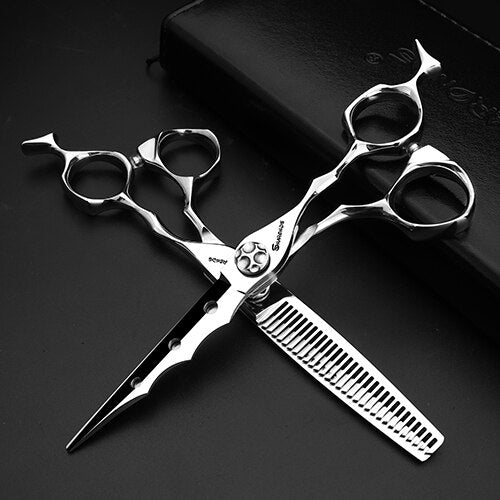 Professional sharp haircut hair scissors stainless steel japan 440c barbershop shears cutting shears - ultrsbeauty