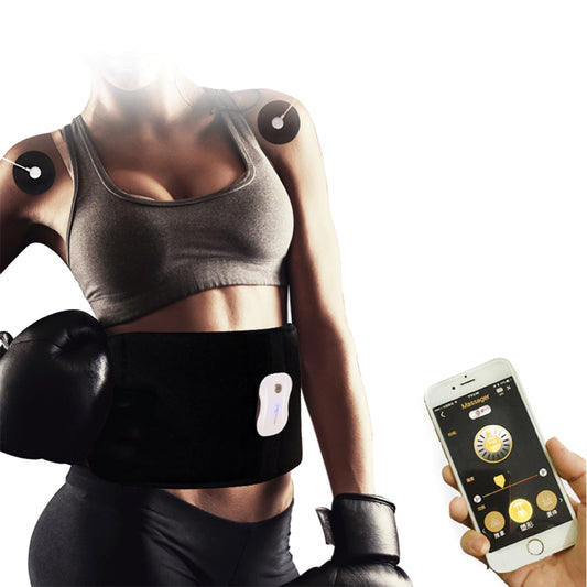 APP Control EMS Fitness Muscle Stimulator Smart Electric Machine Slimming Belt Weight Loss Training For Waist Leg Abdomen - ultrsbeauty