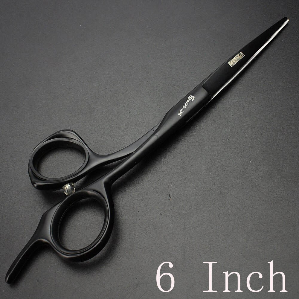 Black Silver High Hardness Japan 440c Steel 5.5/6/6.5 Inch Cutting Scissors Professional Hairdresser Scissors Hair Scissors - ultrsbeauty