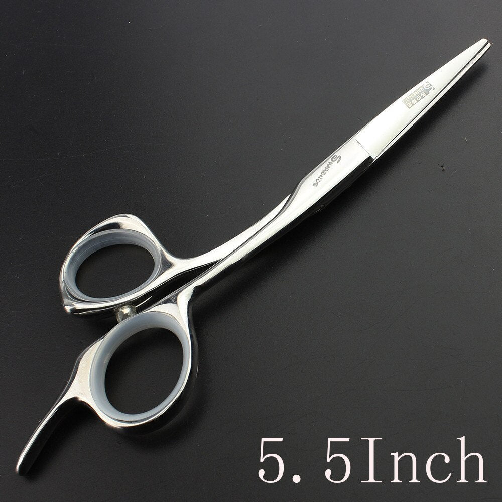 Black Silver High Hardness Japan 440c Steel 5.5/6/6.5 Inch Cutting Scissors Professional Hairdresser Scissors Hair Scissors - ultrsbeauty