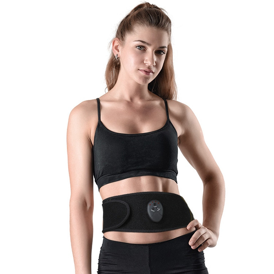 EMS Muscle Simulator Body Slimming Smart Fitness Abdomen Training Belt Electric Machine Wireless Muscle Massager Unisex - ultrsbeauty