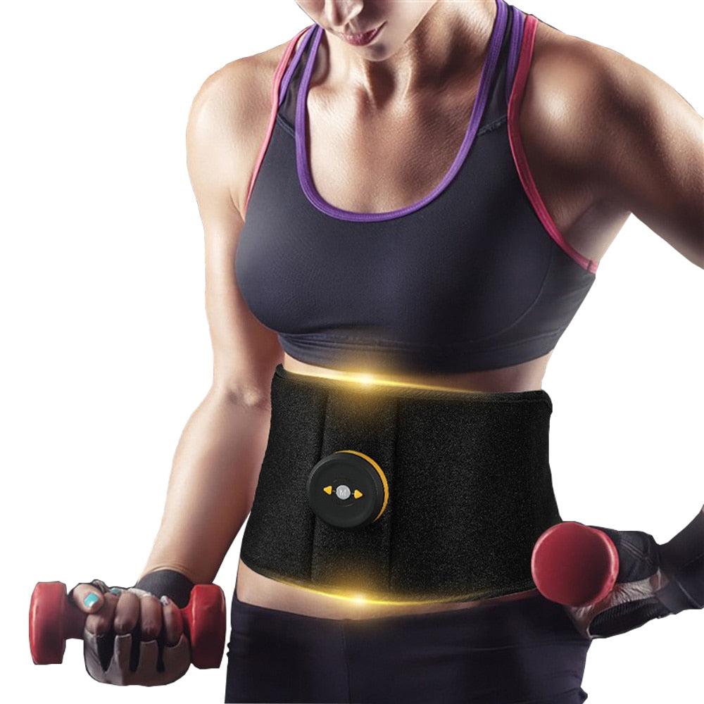 EMS Wireless Abdominal Abs Toning Belt Vibration Fitness Massager Slimming Body Belts Electric Muscle Stimulator Trainer belt - ultrsbeauty