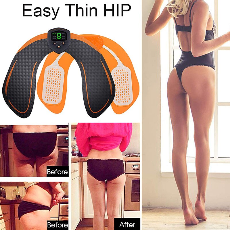 EMS Hip Trainer ABS Stimulator Buttocks Training With LCD Display USB Rechargeable Butt Lifting Body Shaping Slimming Machine - ultrsbeauty