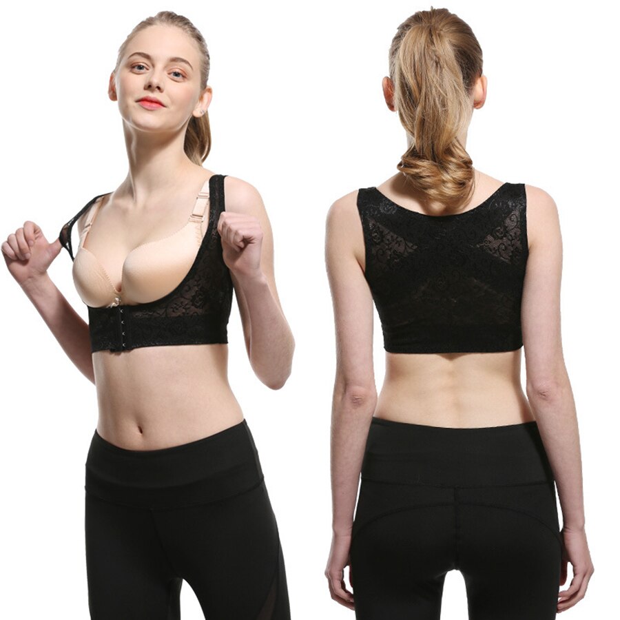 Back Posture Corrector for Women Chest Brace Up Prevent Humpback Breathable Lace Vest Corset S/M/L/XL/XXL - ultrsbeauty