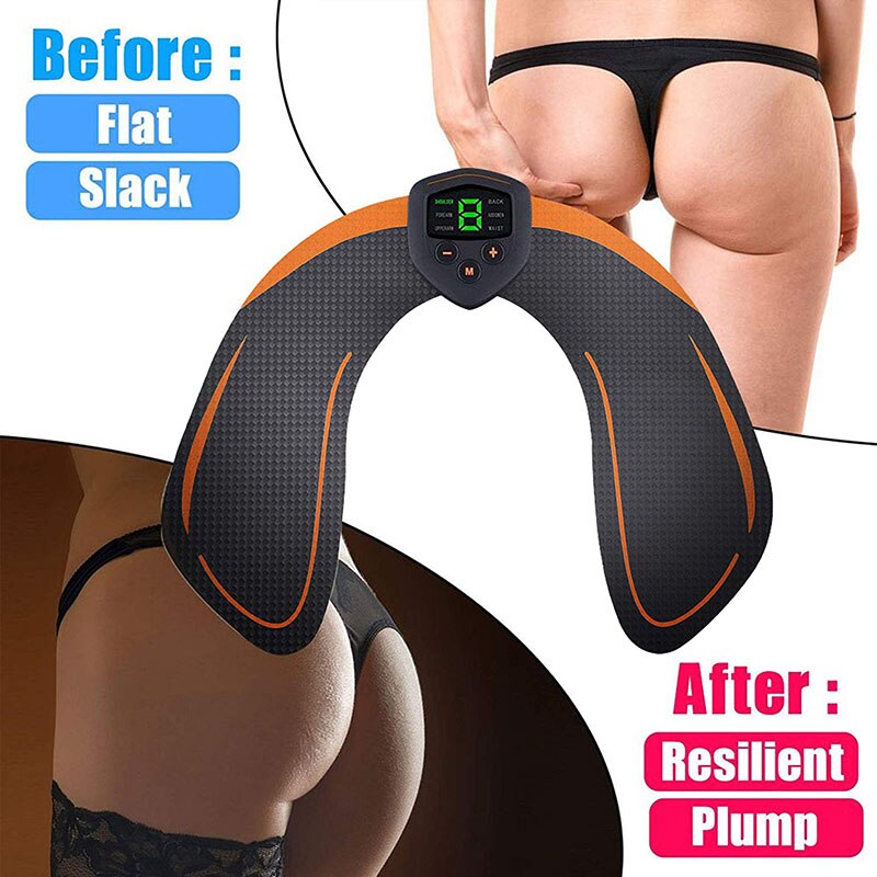 EMS Hip Trainer ABS Stimulator Buttocks Training With LCD Display USB Rechargeable Butt Lifting Body Shaping Slimming Machine - ultrsbeauty