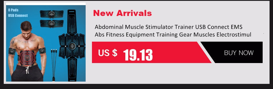 USB Rechargeable Electric Abdominal Muscle Stimulator EMS Abdominal Vibrating Belt ABS Muscular Hip Trainer Massage Home Gym Fit - ultrsbeauty