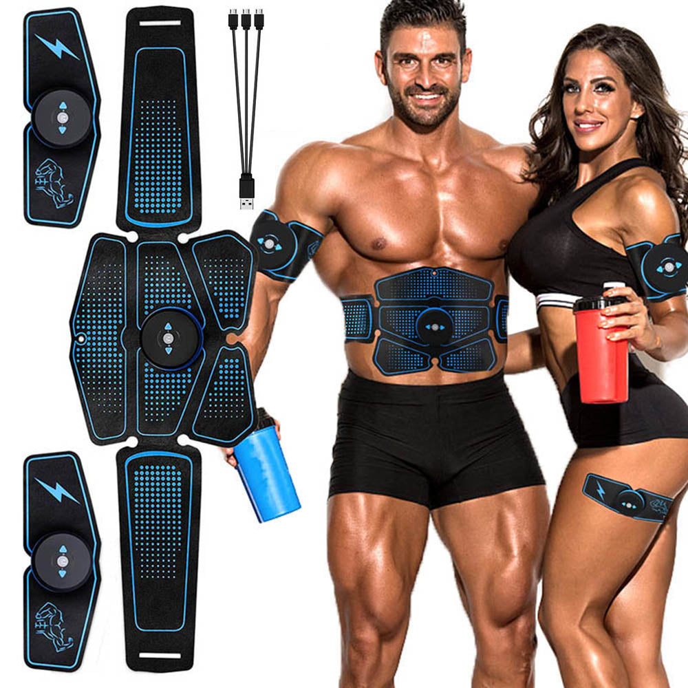 Abdominal Muscle Stimulator Trainer EMS Abs Fitness Equipment Training Gear Muscles Electric stimulator Toner Exercise At Home Gym - ultrsbeauty