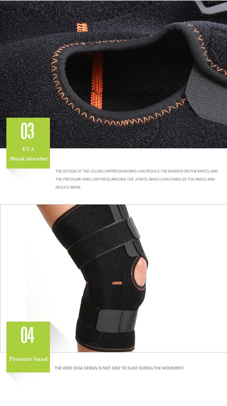 Adjustable Knee Support Pad Brace Protector Patella Plastic steel Knee Support Arthritis Knee Joint Leg Compression Kneepad - ultrsbeauty