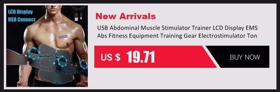 USB Rechargeable Electric Abdominal Muscle Stimulator EMS Abdominal Vibrating Belt ABS Muscular Hip Trainer Massage Home Gym Fit - ultrsbeauty