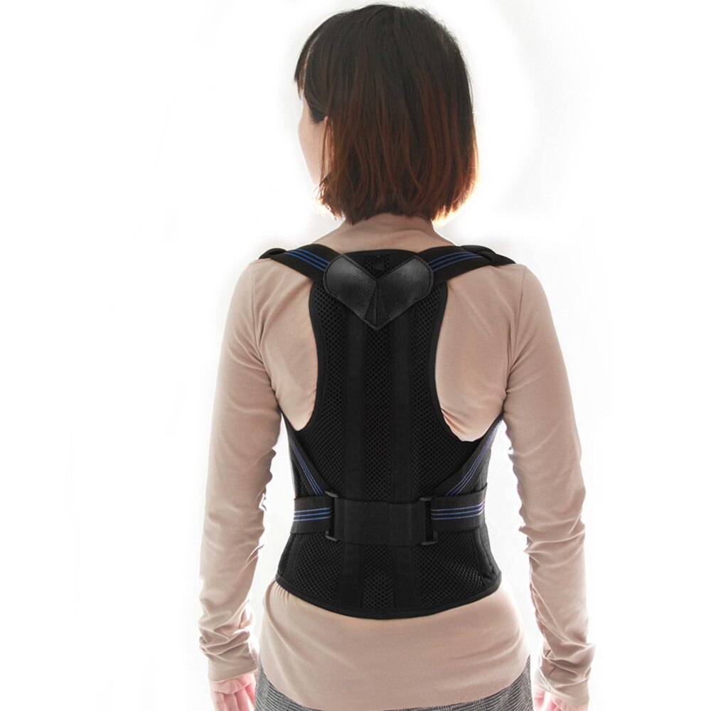 Posture corrector shoulder back pain reliever spine straightener orthopedic brace belt straight corset for back support - ultrsbeauty