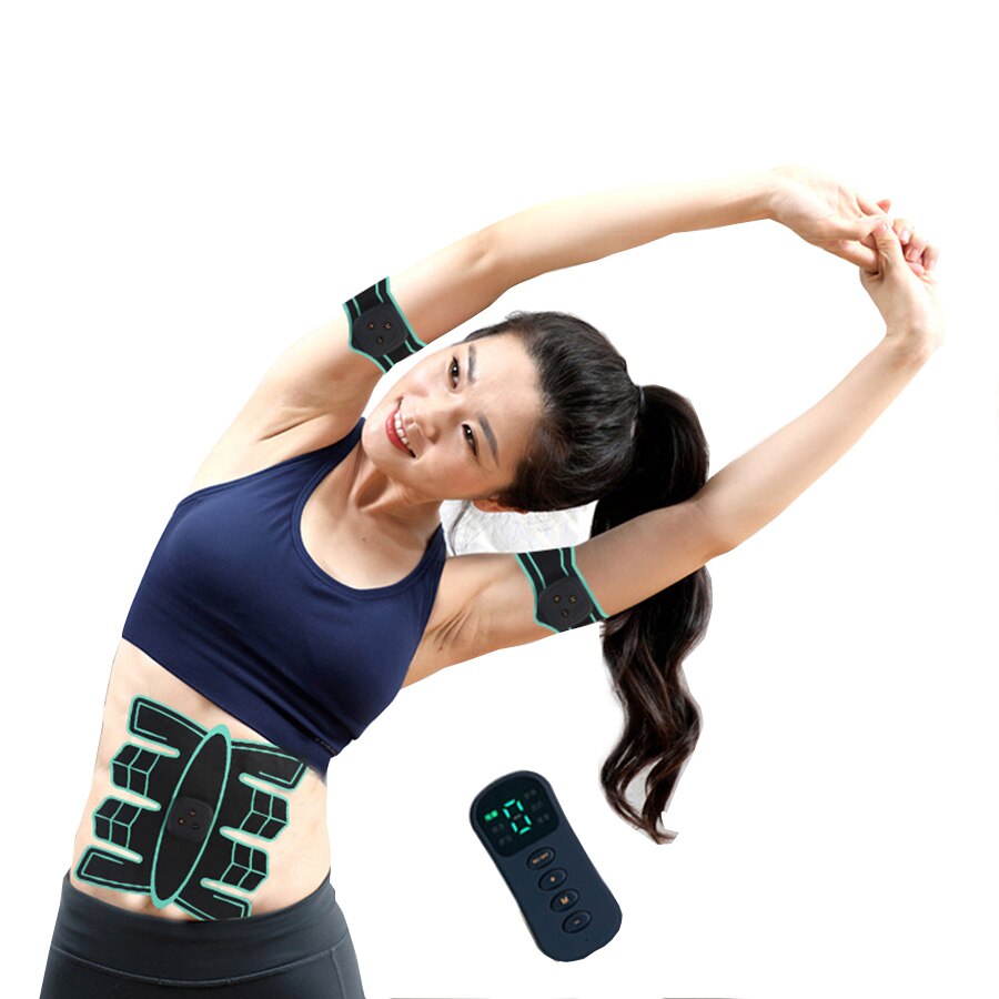 Smart Abdominal Training Pad Wireless EMS Muscle Stimulator Arm Muscle Toner ABS Trainer Body Slimming Belt Gel Pads health care - ultrsbeauty