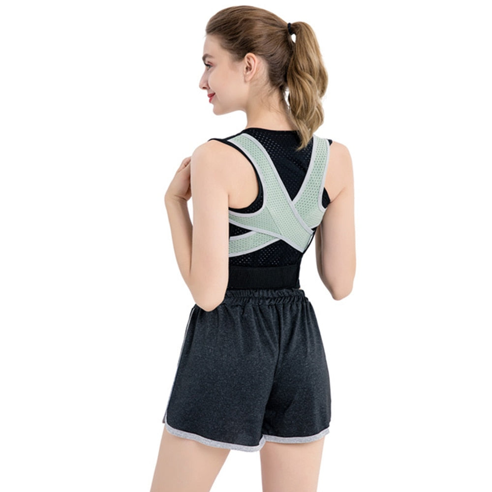 Adjustable Back Spine Posture Corrector Adult Humpback Pain Back Support Brace Shoulder Belt Posture Correction - ultrsbeauty