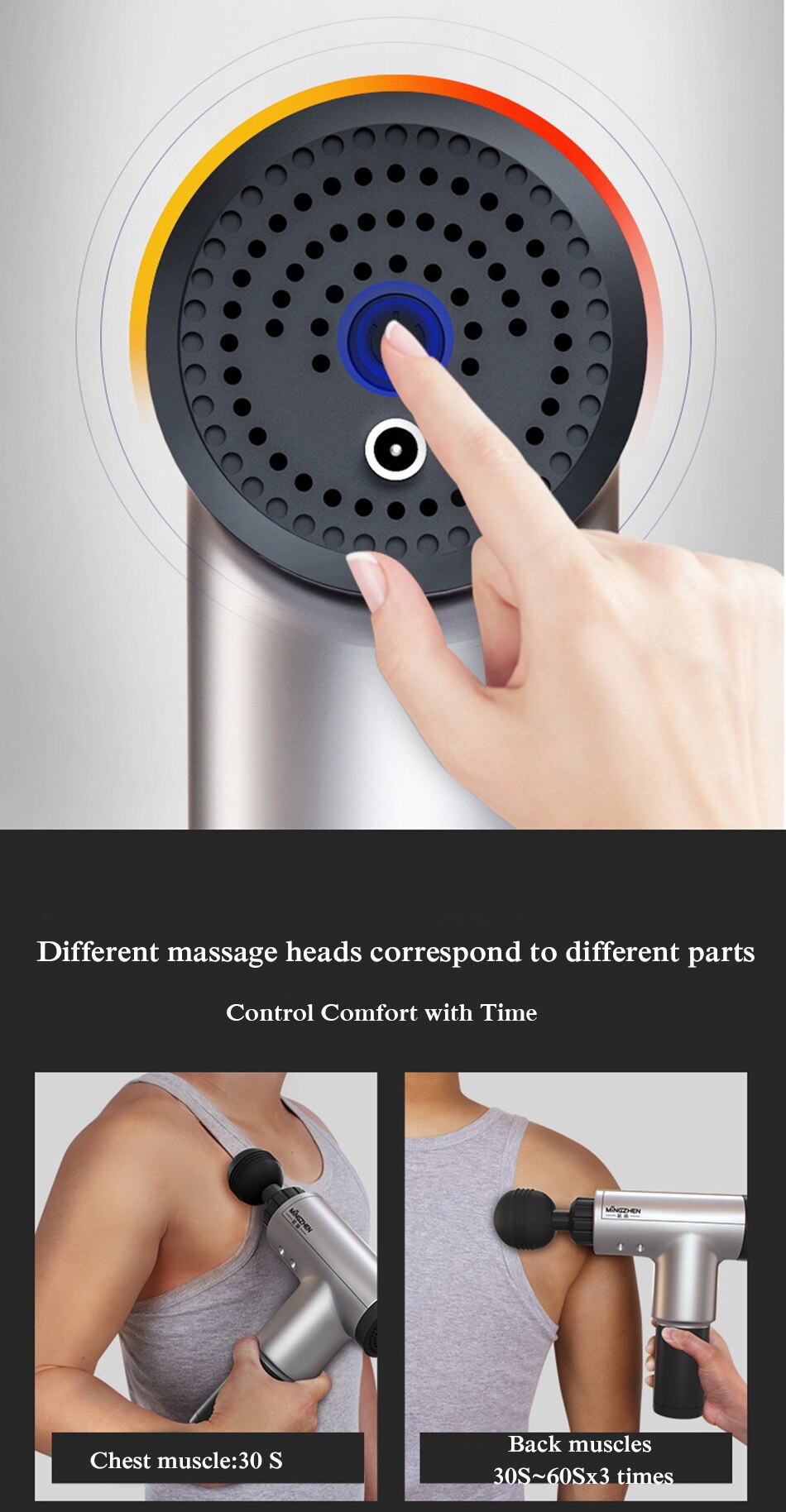 Muscle Massager Fascia Massage Gun Muscle Pain Relieve after Training Exercising Body Relaxation Slimming Shaping Pain Relief - ultrsbeauty