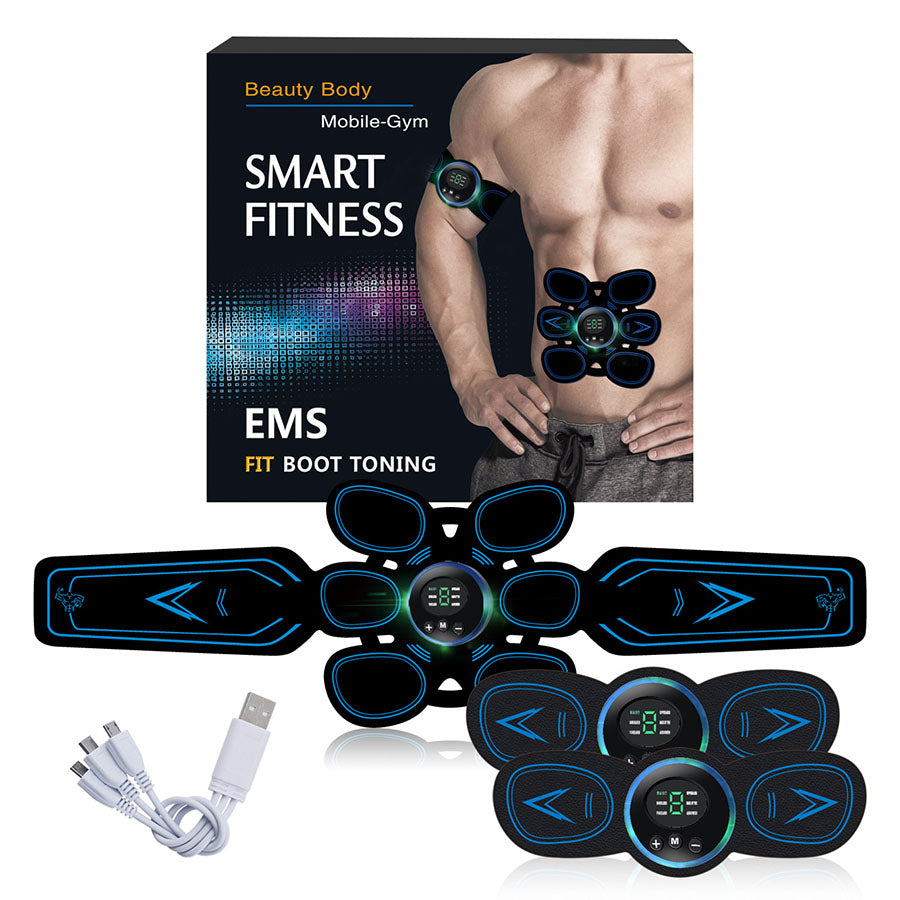 Abdominal Muscle Stimulator Trainer EMS Abs Fitness Equipment Training Gear Muscles ElectrostimulatorToner Exercise massage belt - ultrsbeauty