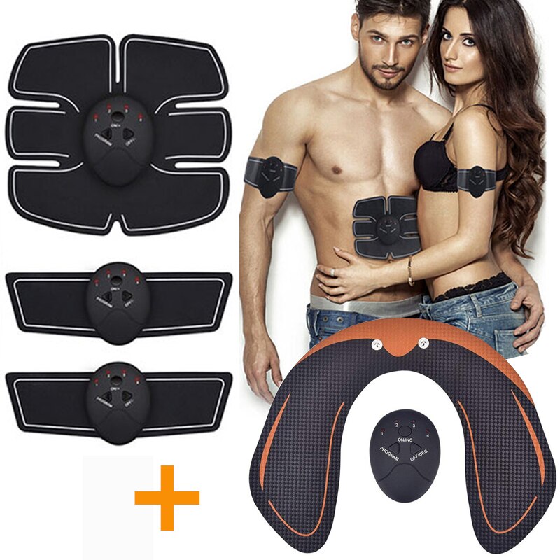 Unisex ABS Muscle Trainer Fitness Abdominal Sport Press Stimulator Gym Gear EMS Hip Abdominal Stimulator Fitness Body Slimming - ultrsbeauty