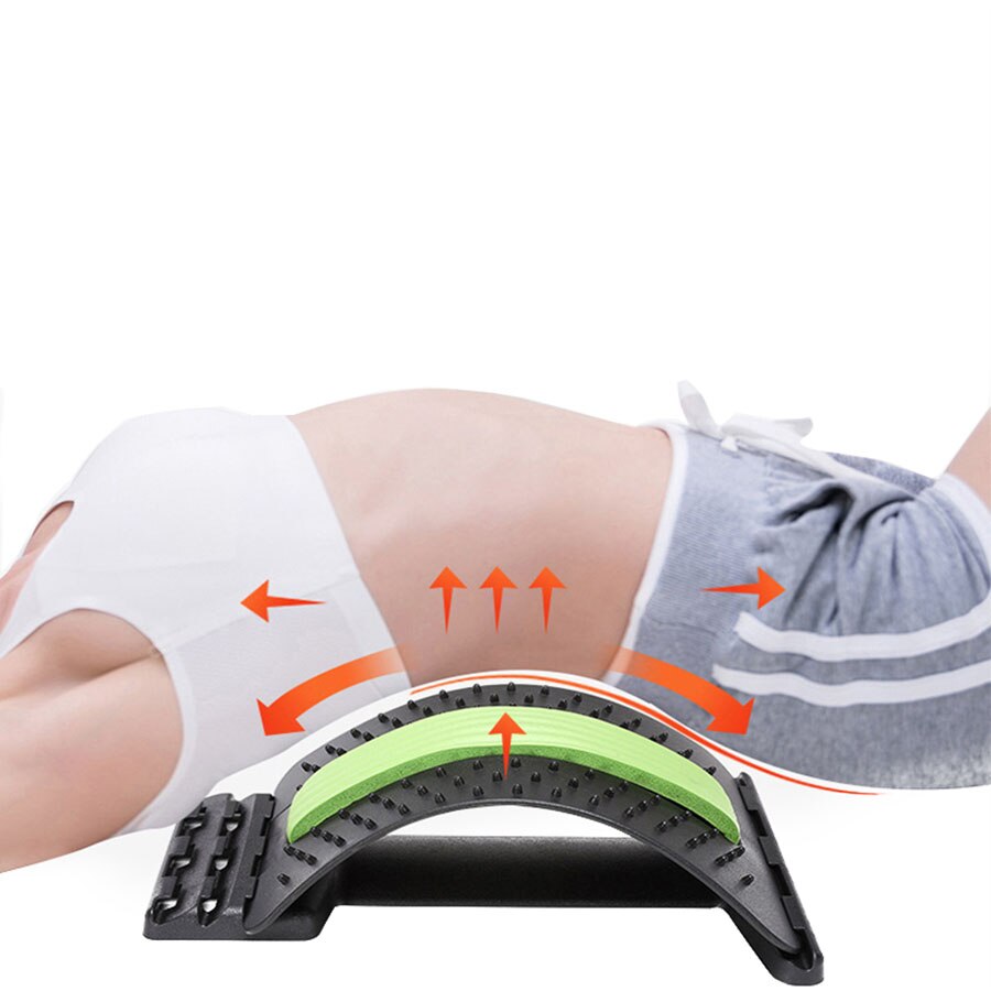 Back Stretch Tool Massager Massageador Cervical Traction Spine Protrusion Traction Board Lumbar Pain Relief Massage Relaxation - ultrsbeauty