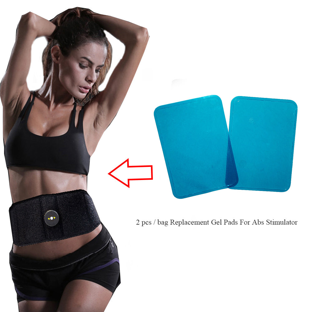 Massager Patch 2 pcs Replacement Gel Pads For Abs Stimulator Trainer Muscles Training EMS Massage Waist Toning Belt Accessories - ultrsbeauty