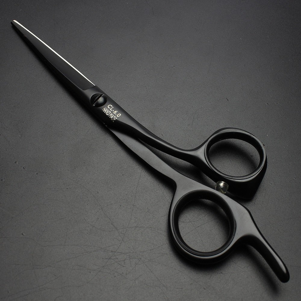 Black Silver High Hardness Japan 440c Steel 5.5/6/6.5 Inch Cutting Scissors Professional Hairdresser Scissors Hair Scissors - ultrsbeauty