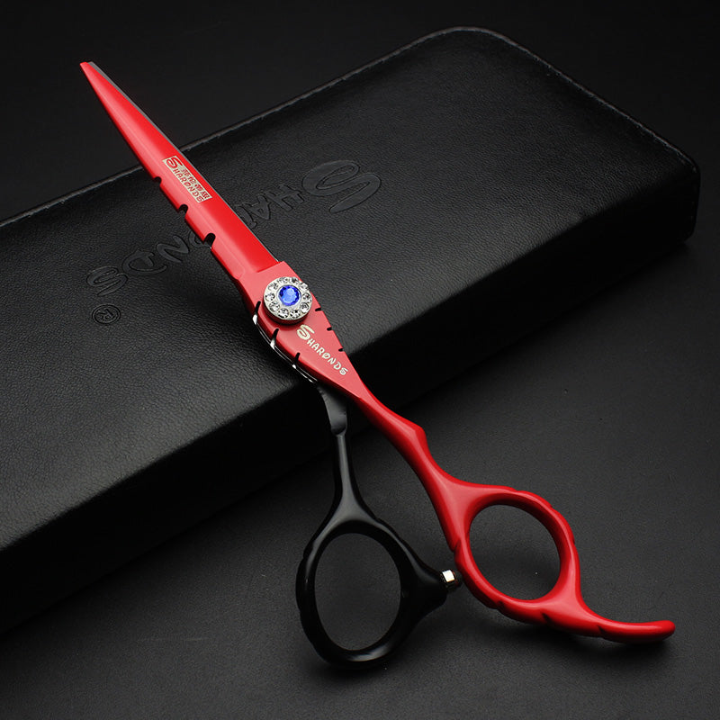 Red & Black 6 inches bird scissors stylist ideal hairdressing tool hairdressing scissors free delivery - ultrsbeauty