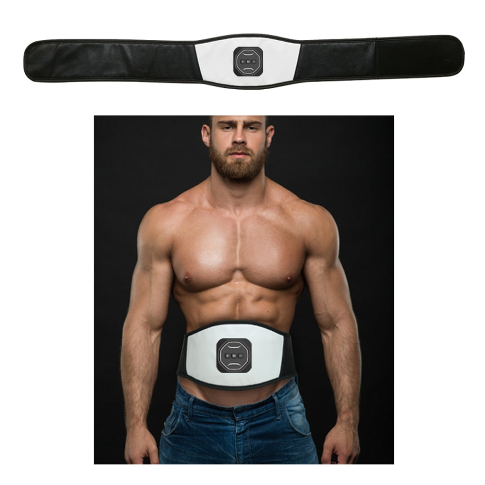 New EMS abdominal muscles fitness device Smart slimming massage belt Bionic Micro-Current Stimulation for StrengthenThe Muscles - ultrsbeauty