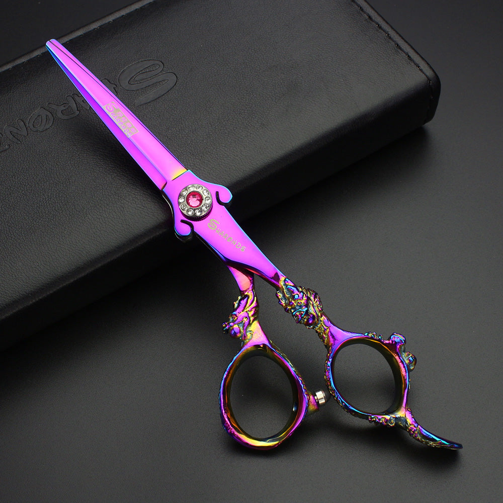 440C steel professional 6 inch hair scissors hair salon hairdresser special color personalized hair scissors - ultrsbeauty