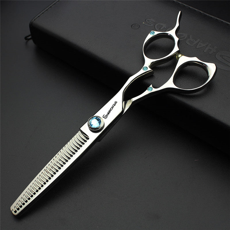 Boutique  6 inch gold professional hair scissors hair scissors Japanese imports of 440C stainless steel barber scissors - ultrsbeauty