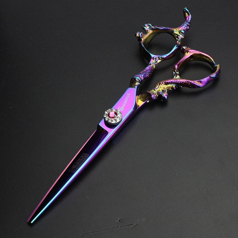 Japan  Hair Scissors Professional Hairdressing Scissors Barber Shears Hair Cutting 6.0 inch High Quality Thinning - ultrsbeauty