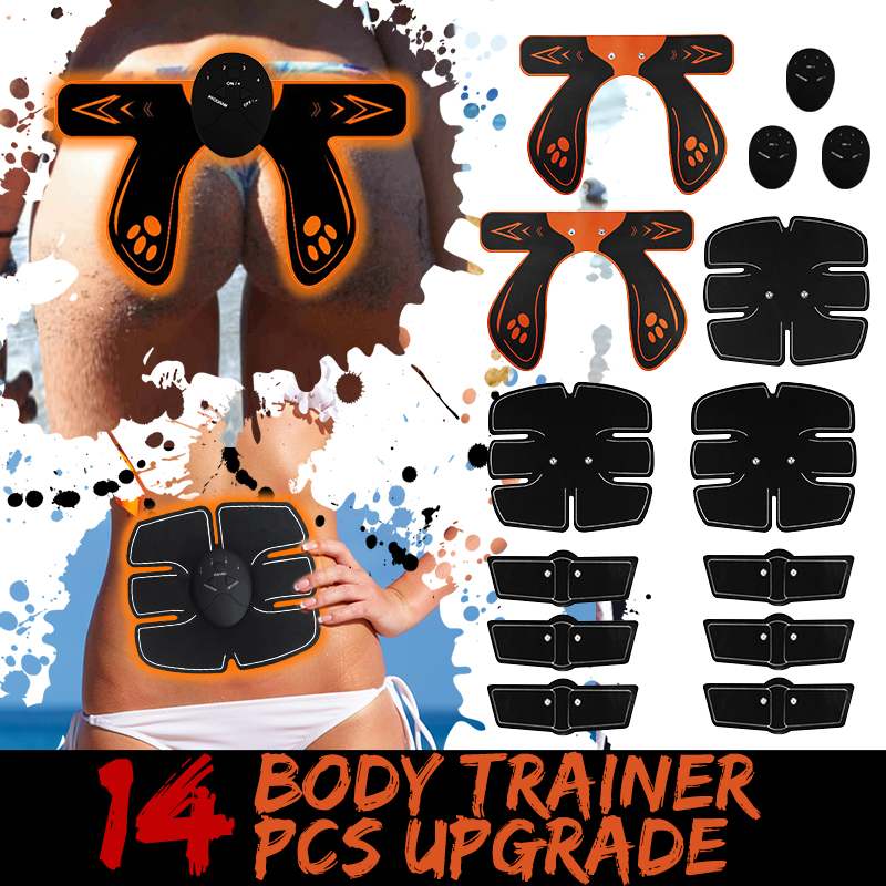 30PCS/Set EMS Smart Trainer Upgrade Bodybuilding Trainer Wireless Muscle ABS Arm Hip Massage Stimulator Replacement Gel Kit - ultrsbeauty