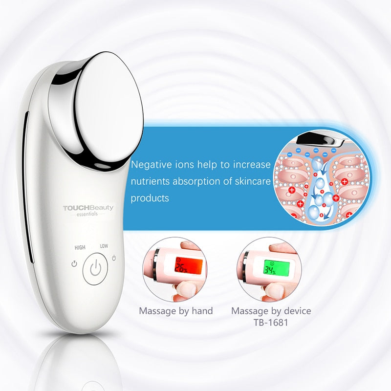 TOUCHBeauty Newly Mini Sonic Facial Massage Device, Ionic Infusion Face Vibration Deep Cleansing SPA Beauty Instrument TB-1681 - ultrsbeauty