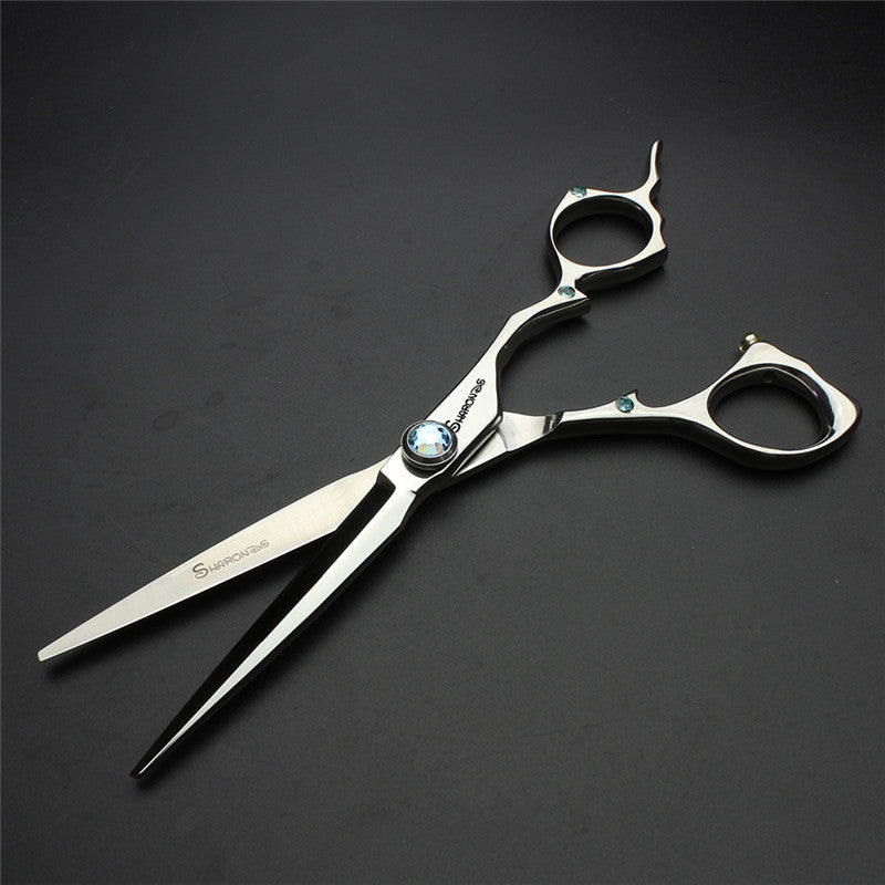 Boutique  6 inch gold professional hair scissors hair scissors Japanese imports of 440C stainless steel barber scissors - ultrsbeauty