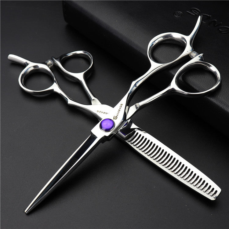 Barber cutting hair scissors for hairdressing 440c japanese steel haircut thinning shears - ultrsbeauty