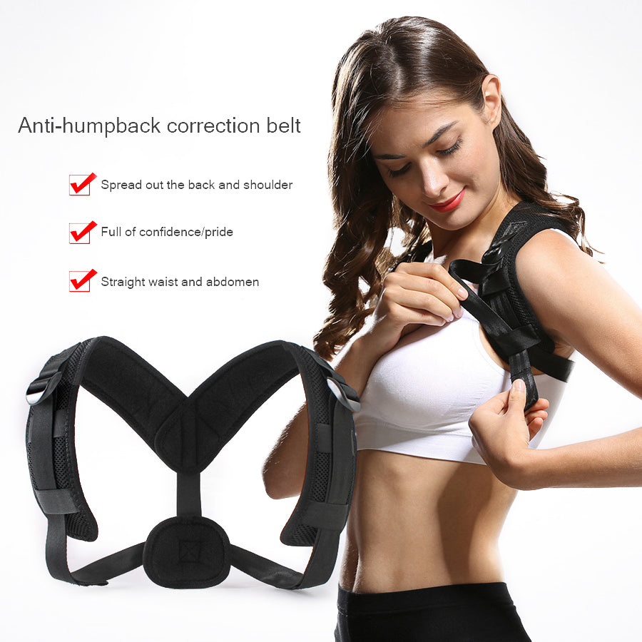 Humpback Correction Belt Shoulder Back Support Posture Corrector Corset Adjustable Adult Children Clavicle Braces Breathable - ultrsbeauty