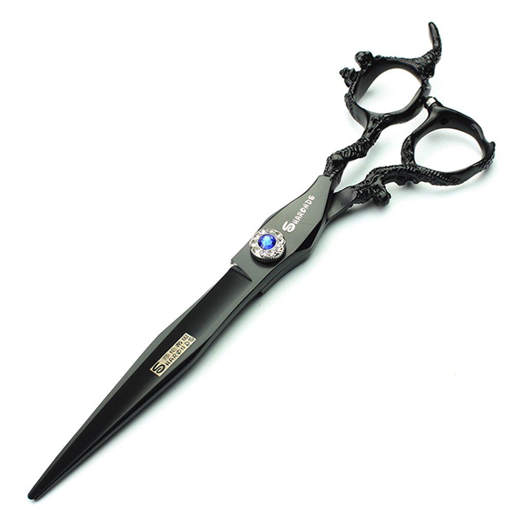 Japan440c professional hairdressing scissors dragon handle hair scissors 5.5/6/7 inch barber shop scissors cutting scissors tool - ultrsbeauty