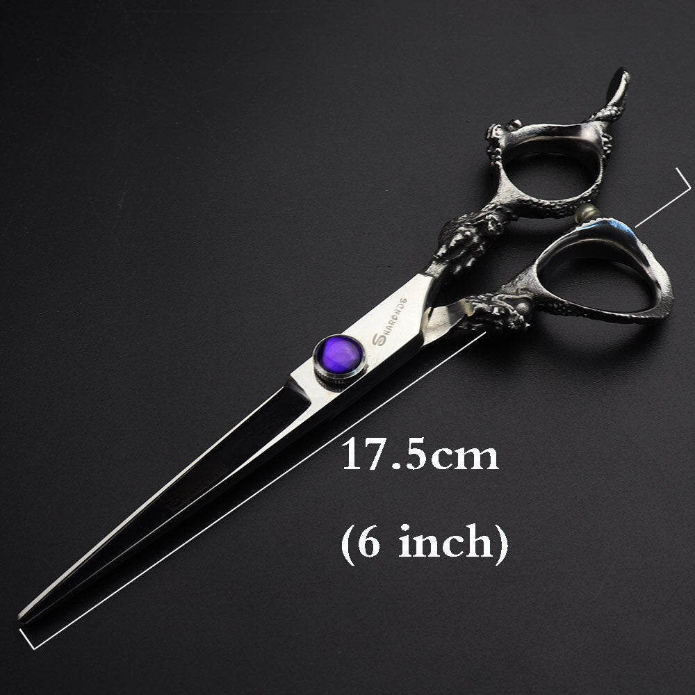 Professional hairdresser cutting scissors thinning scissors dragon handle hair scissors Japan 440c - ultrsbeauty