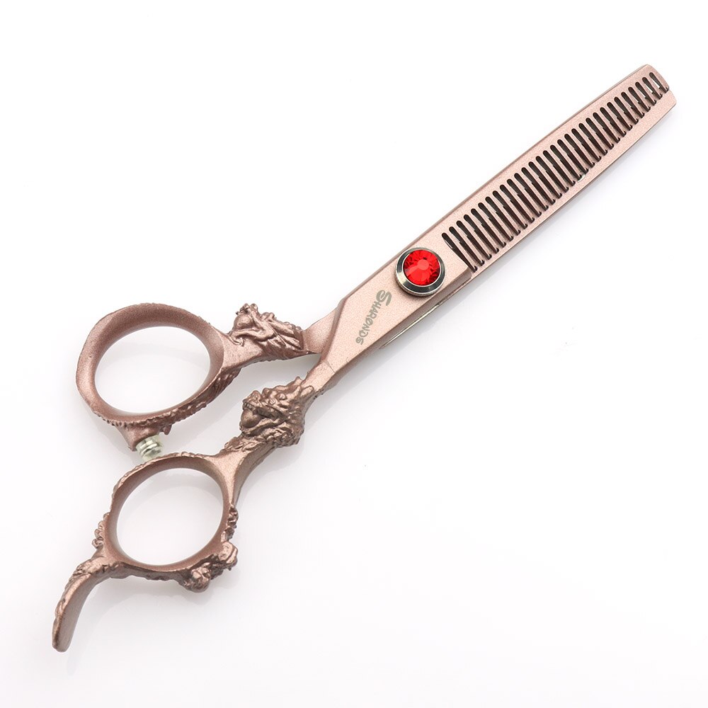 Japan440c professional hairdressing scissors dragon handle hair scissors 5.5/6/7 inch barber shop scissors cutting scissors tool - ultrsbeauty