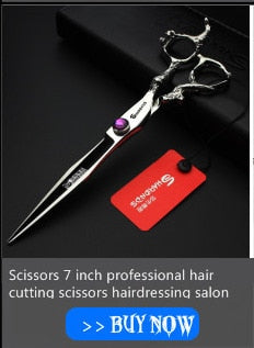 Professional 6-inch Japanese hair scissors high-end steamed bread crusher hair styling tools stainless steel thin scissors - ultrsbeauty