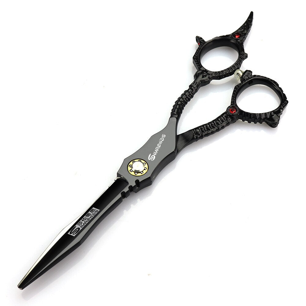 Professional Hairdresser's Scissors Japan 440c Hair Scissors Black Japan 440c Barber Shop Accessories Scissors - ultrsbeauty